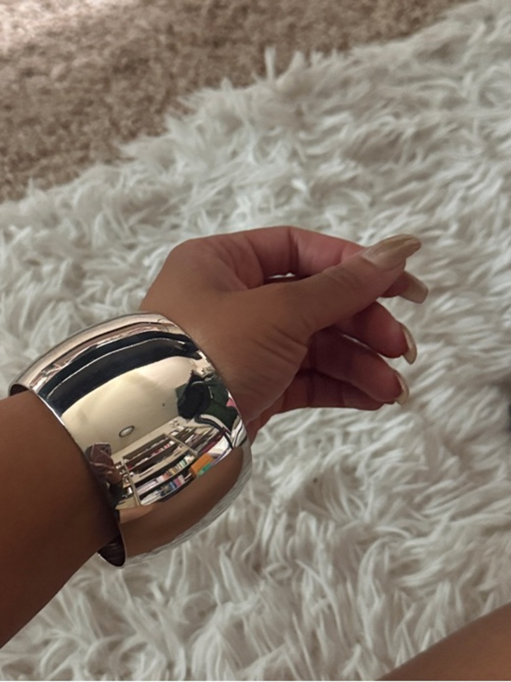 Silver-Tone Statement Bracelet Like New